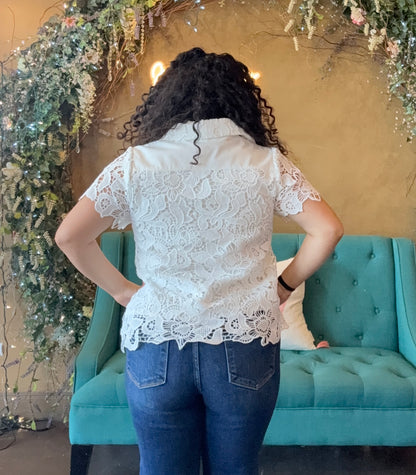 Flower Hour Eyelet Blouse