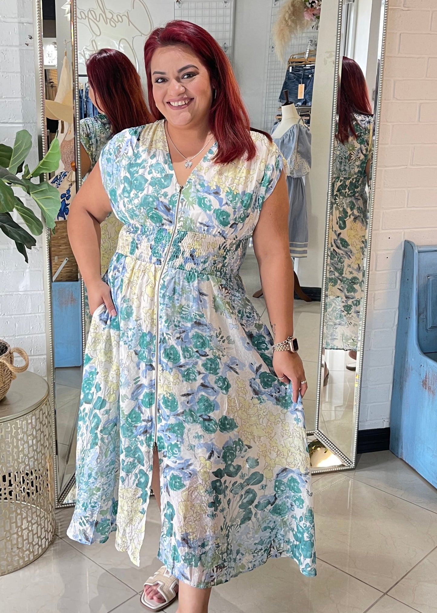 Rosettas Garden Midi Dress