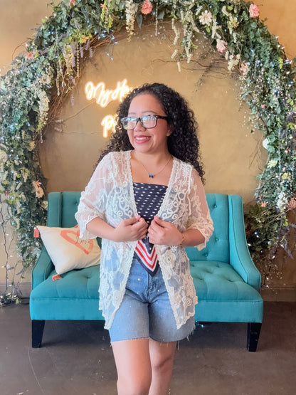 Vintage Rose Lace Cardigan