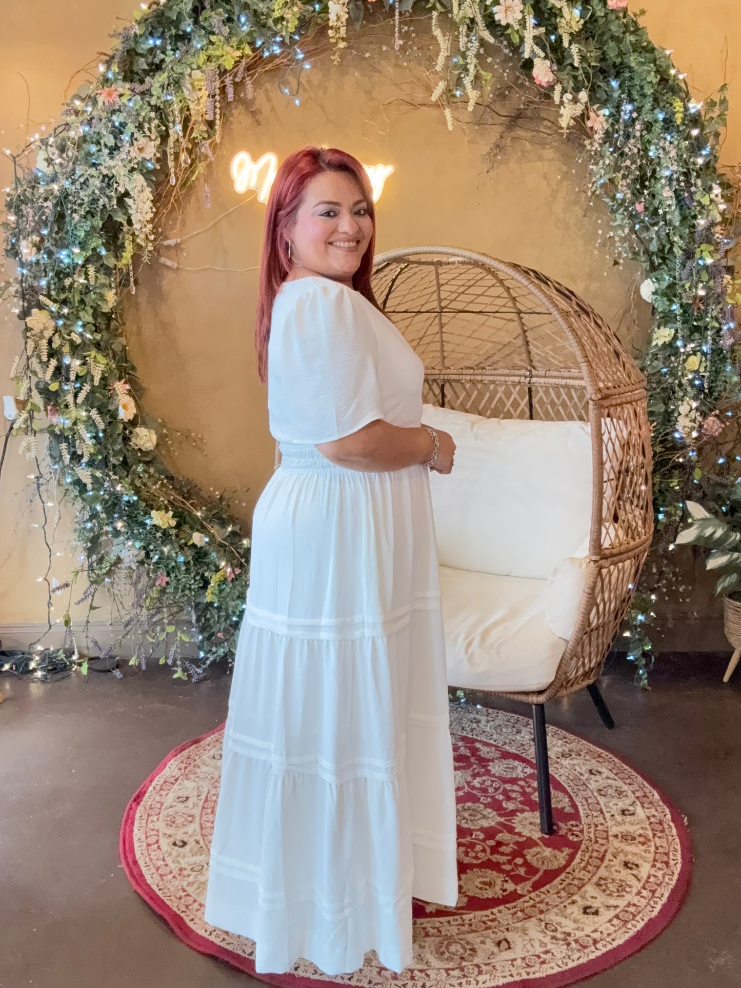 The Flowy Feeling Midi - White