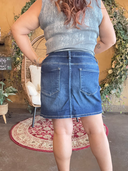 The Ava Mini Denim Skirt