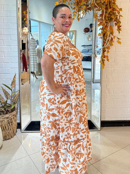 Autumn Scalloped Midi