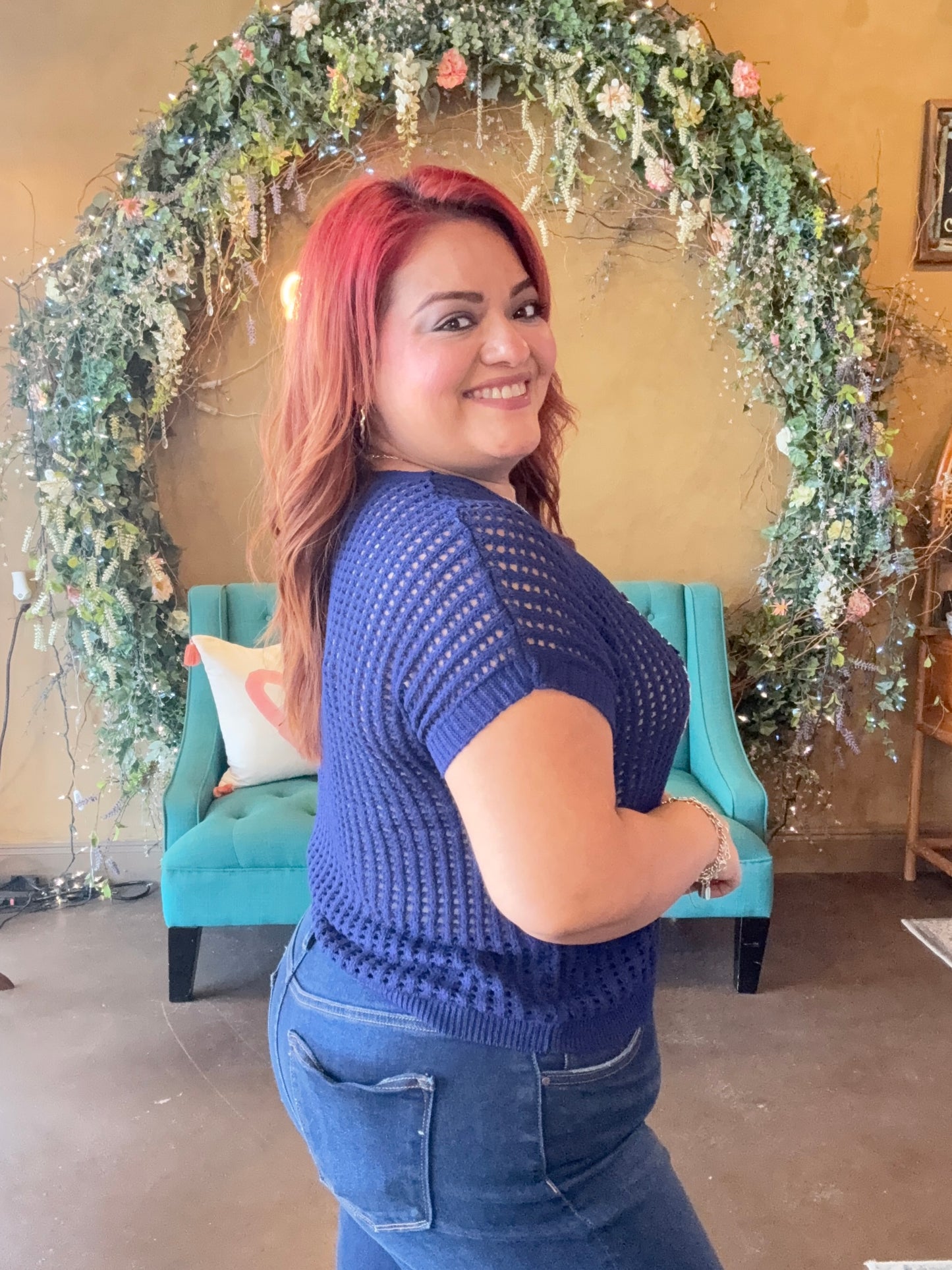Sweet Americana Knit Top