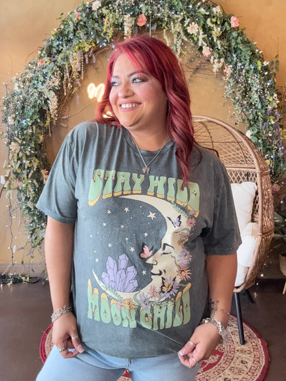 Stay Wild Moon Child Graphic Top