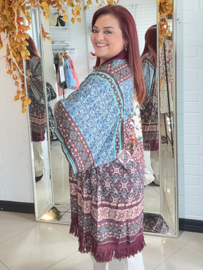 Boho Patchwork Kimono