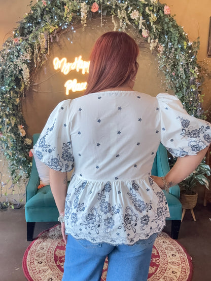 Embroidered Days Blouse