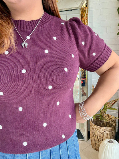 Ember Dots Sweater Top