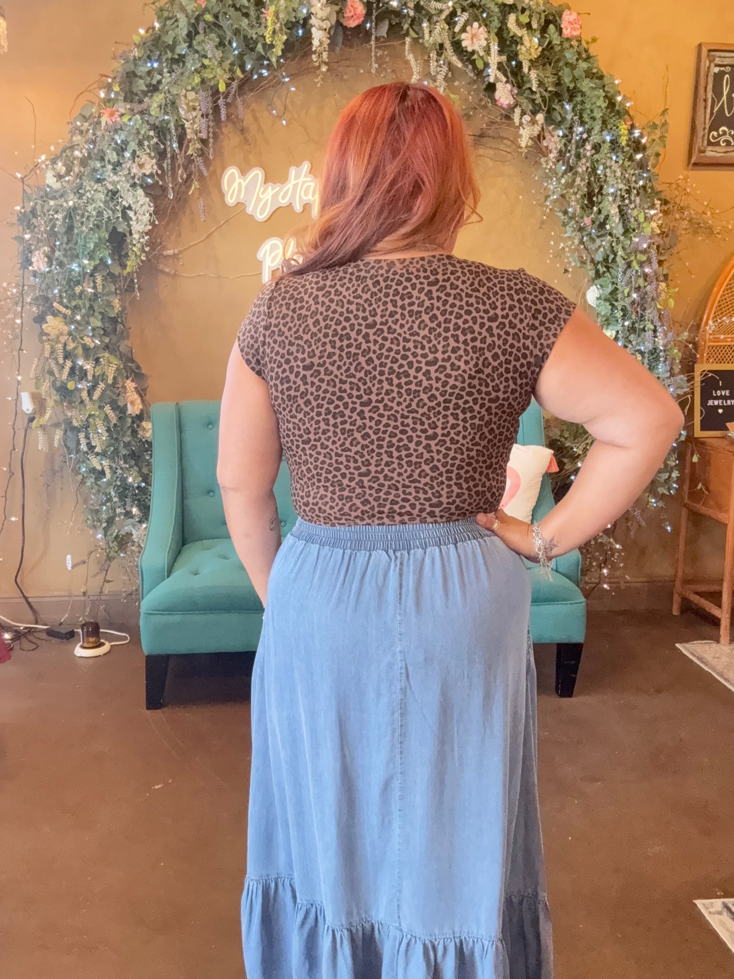 Leopard Essential Crop Top