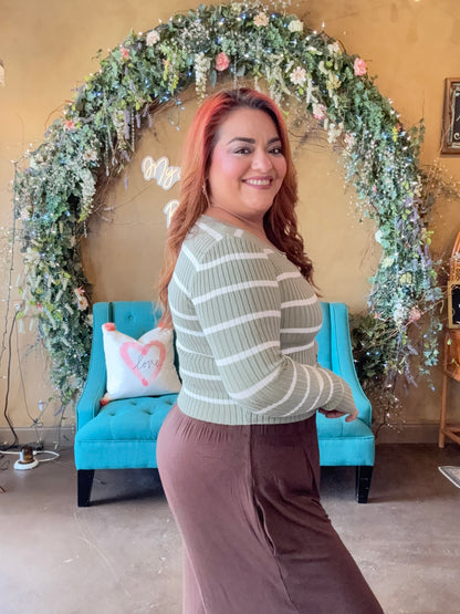 Snuggle Season Cardigan - Sage