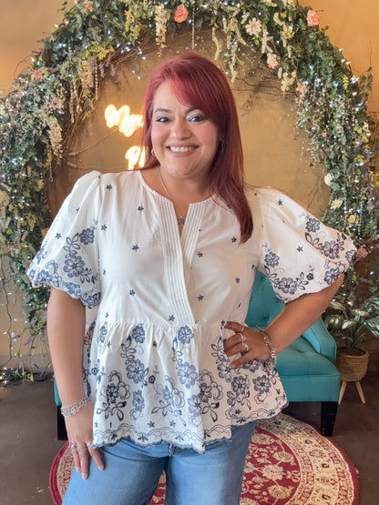 Embroidered Days Blouse