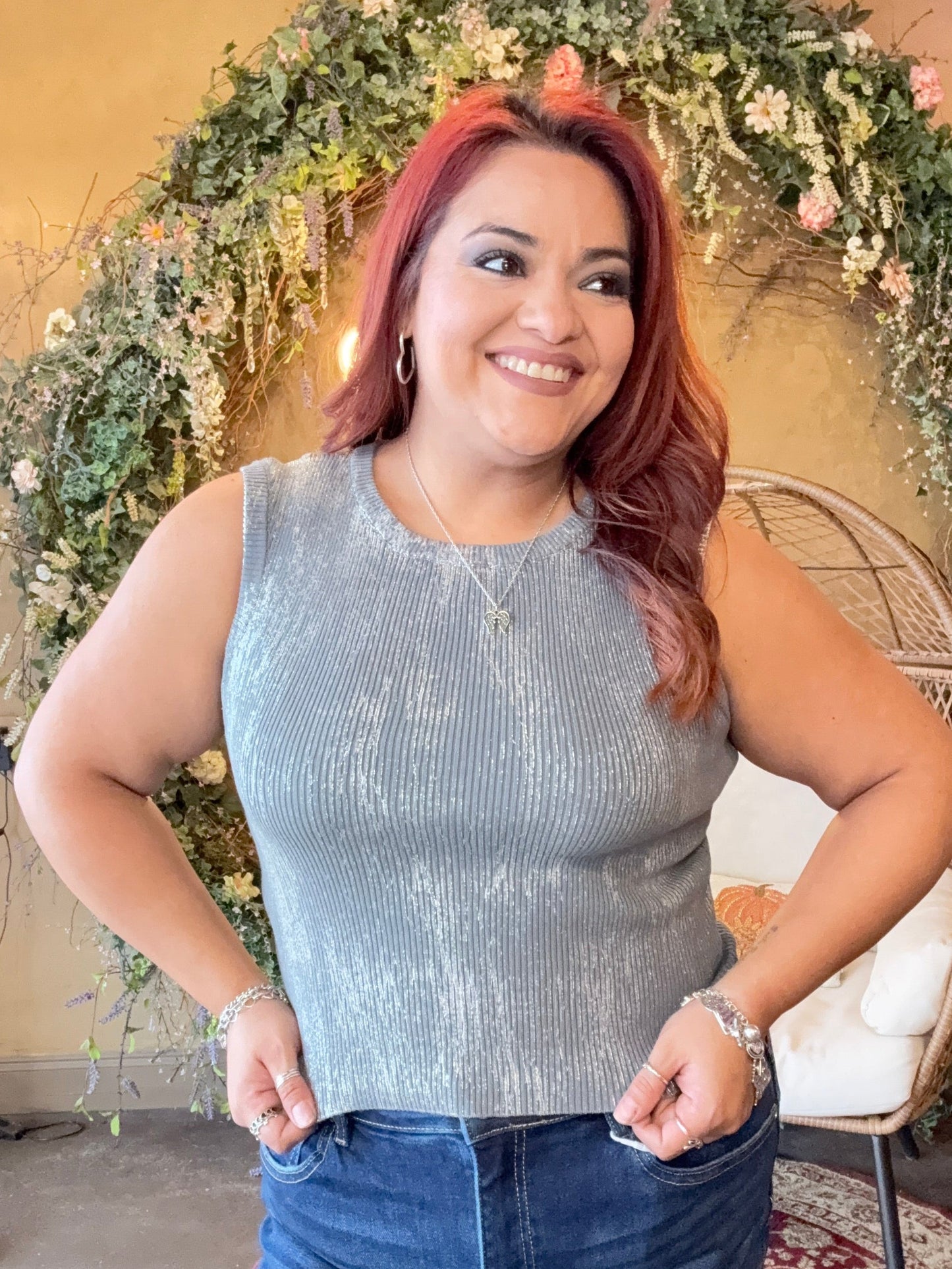 The Metallic Muse Top
