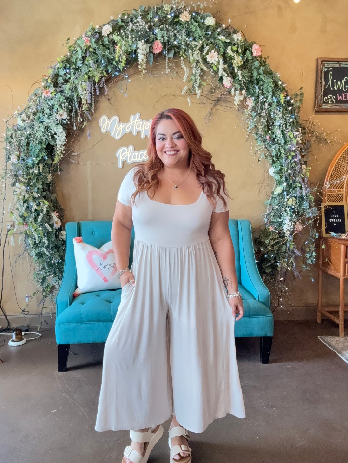 The Softwear Jumpsuit - Sand Beige