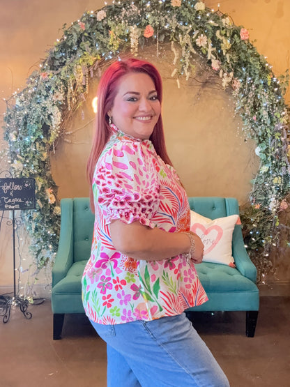 Beautifully Mixed Blouse