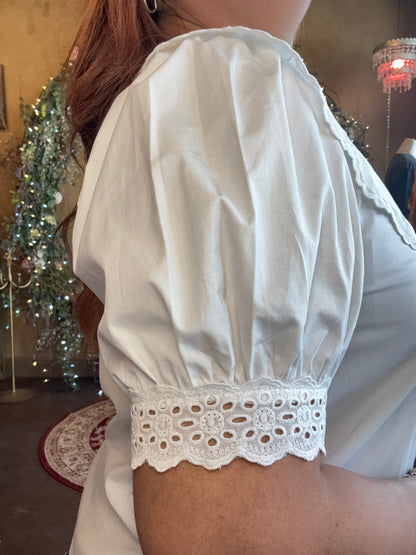 Peter Pan Eyelet Blouse