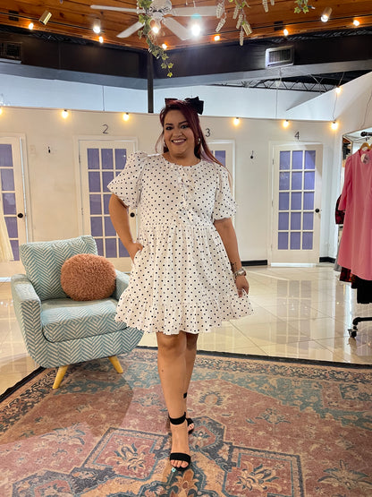 My Shayla Polka Dot Mini Dress