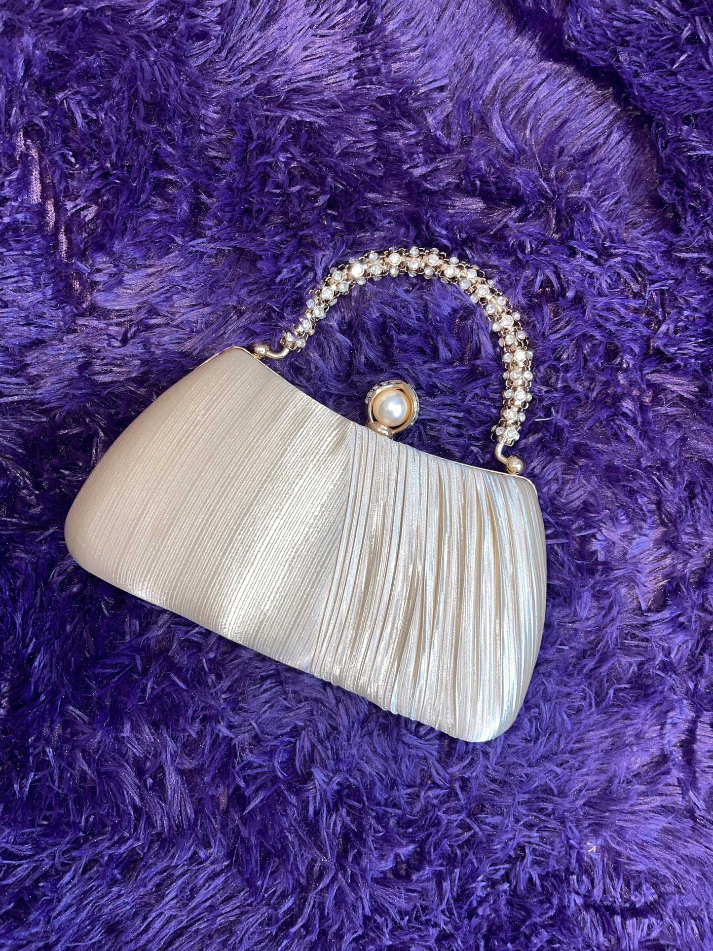 Rhinestone Pearl Purse