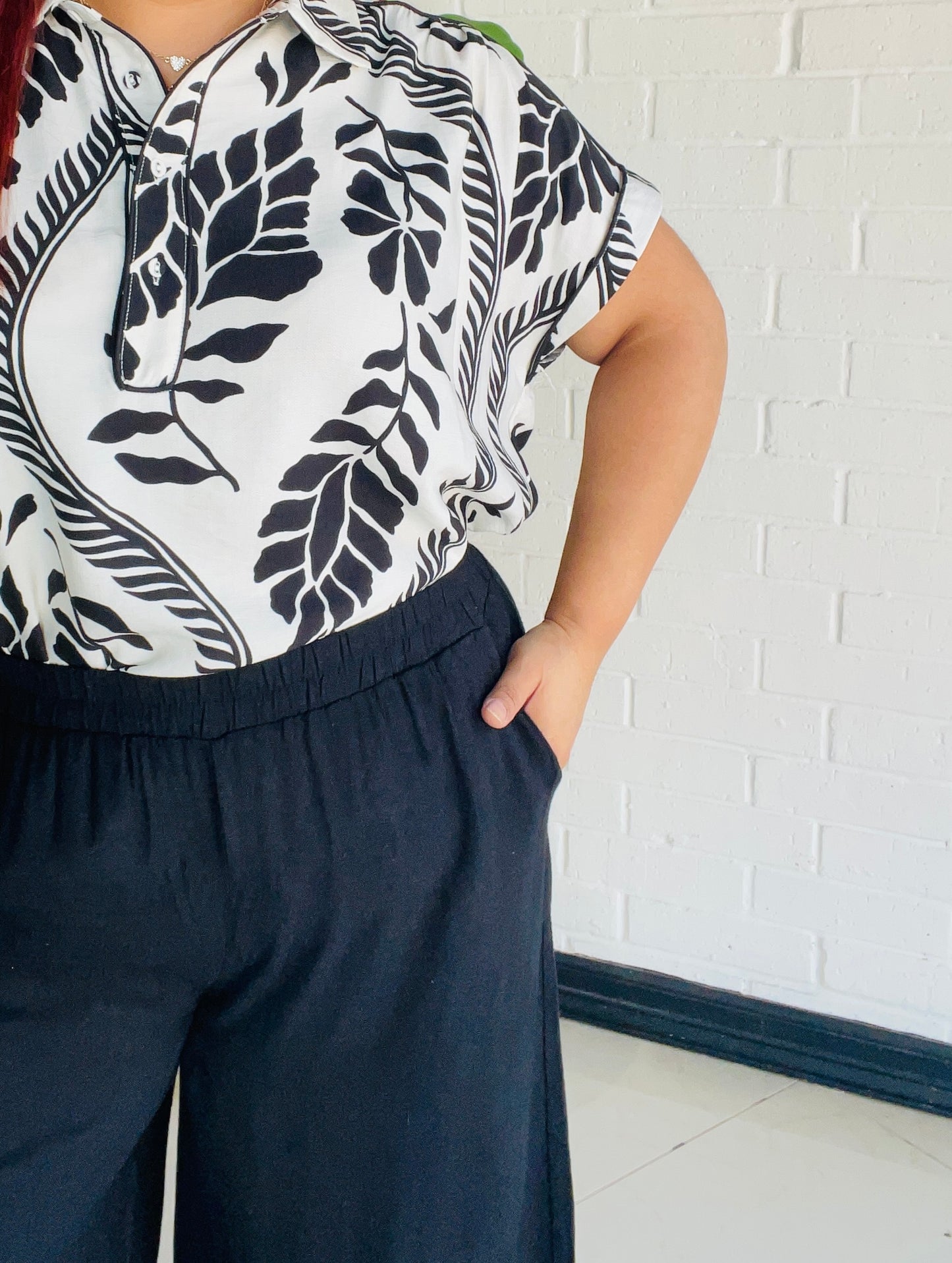 Lauraly Short Sleeve Blouse - White