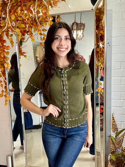 The Threaded Sweater Top