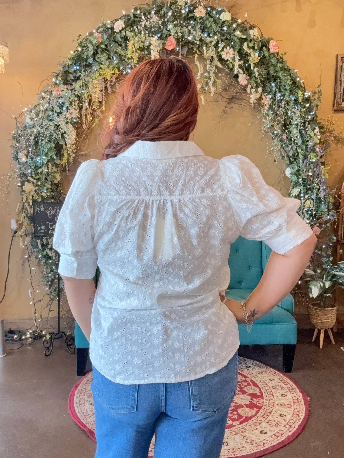 Eyelet Lace Blouse