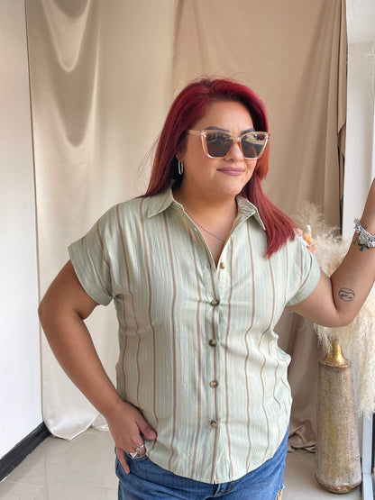 Coastal Gal Button Down Top