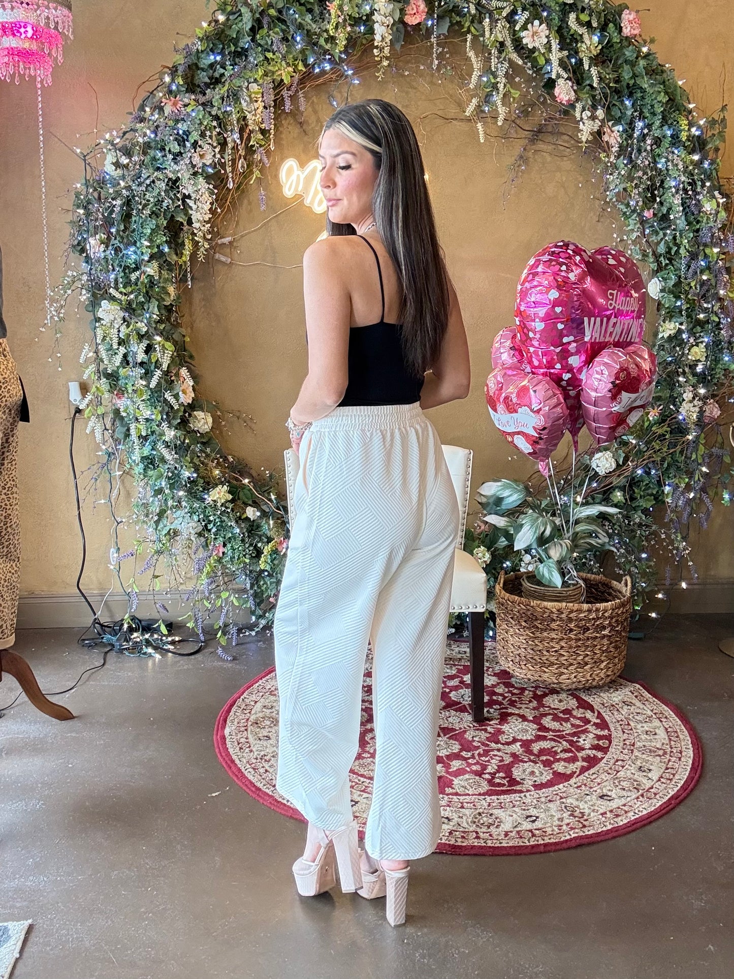 Sunday Stroll Drawstring Pants - Ivory