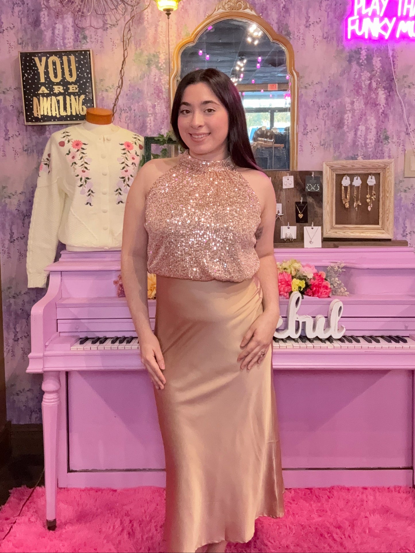 Cheers to Sequin Midi