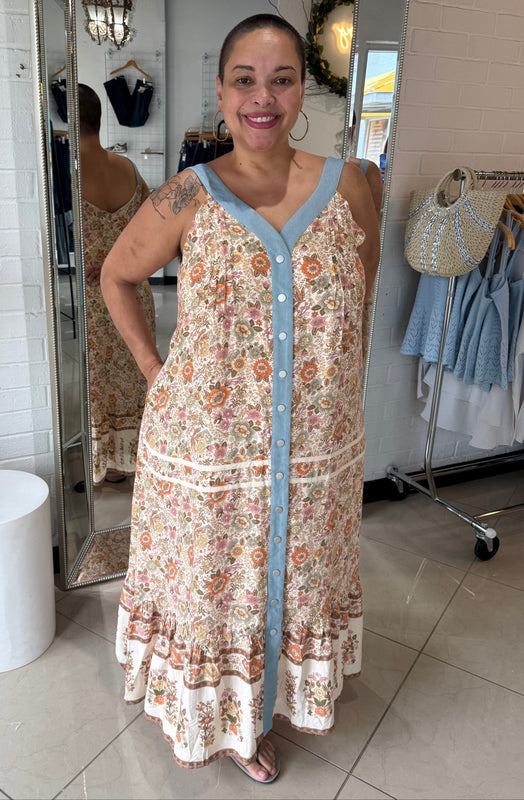 Denim Boho Midi