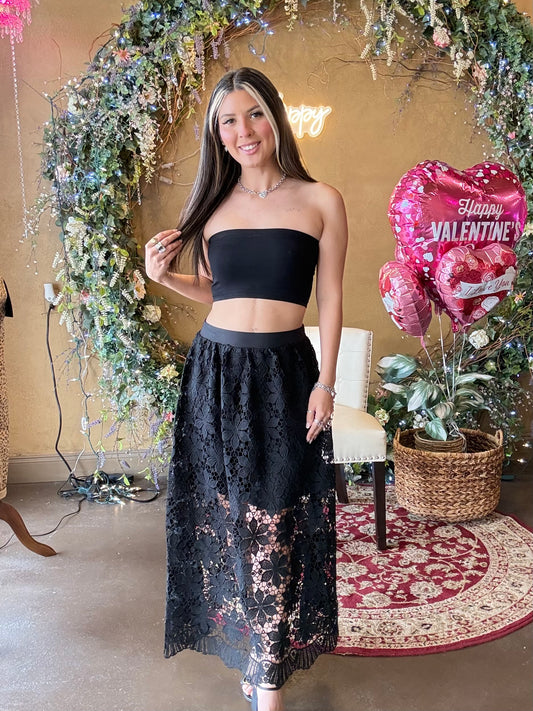 Lace & Grace Midi Skirt
