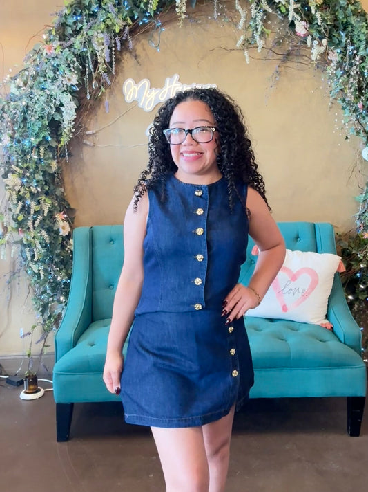 Denim Luxe Skort