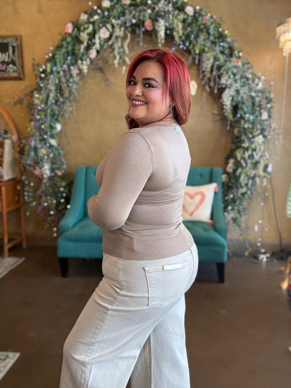 Soft Embrace Cardigan - Taupe