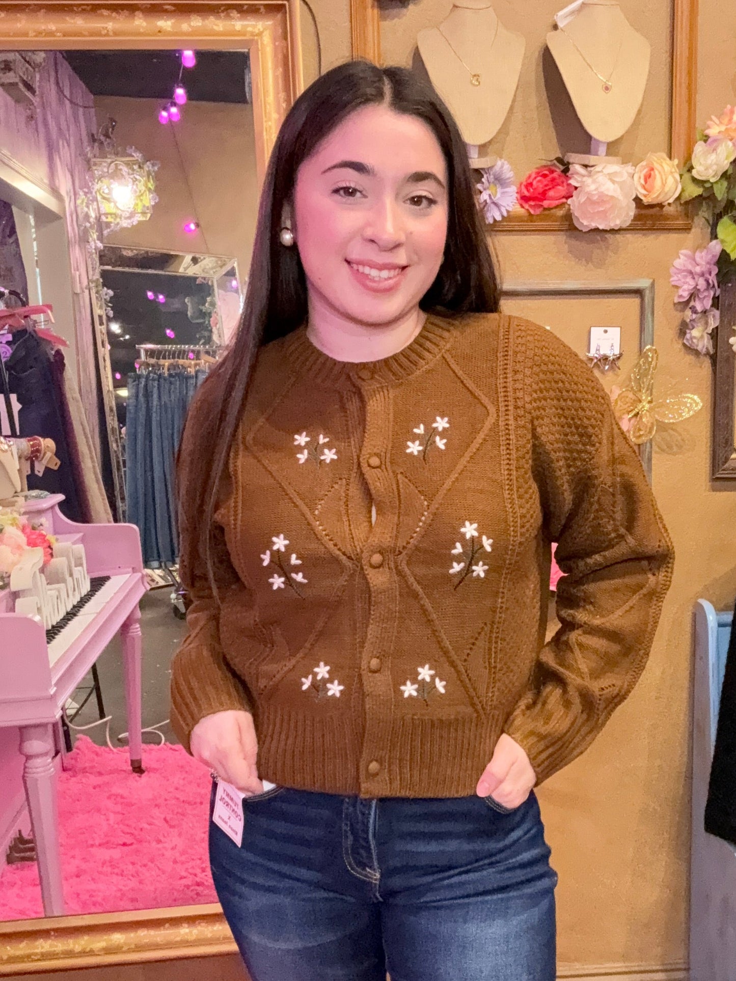 The Emily Embroidered Cardigan
