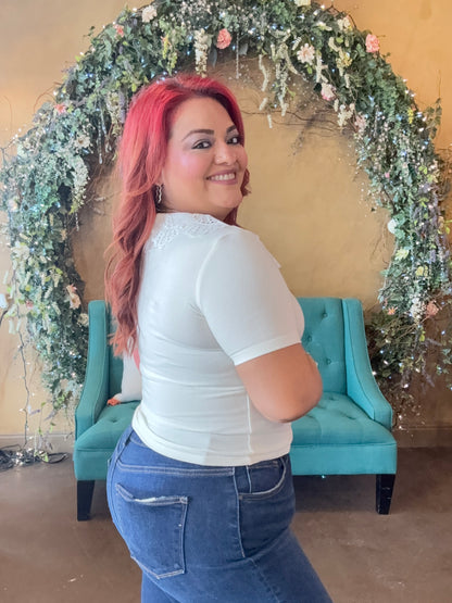 Lovely In Eyelet Top