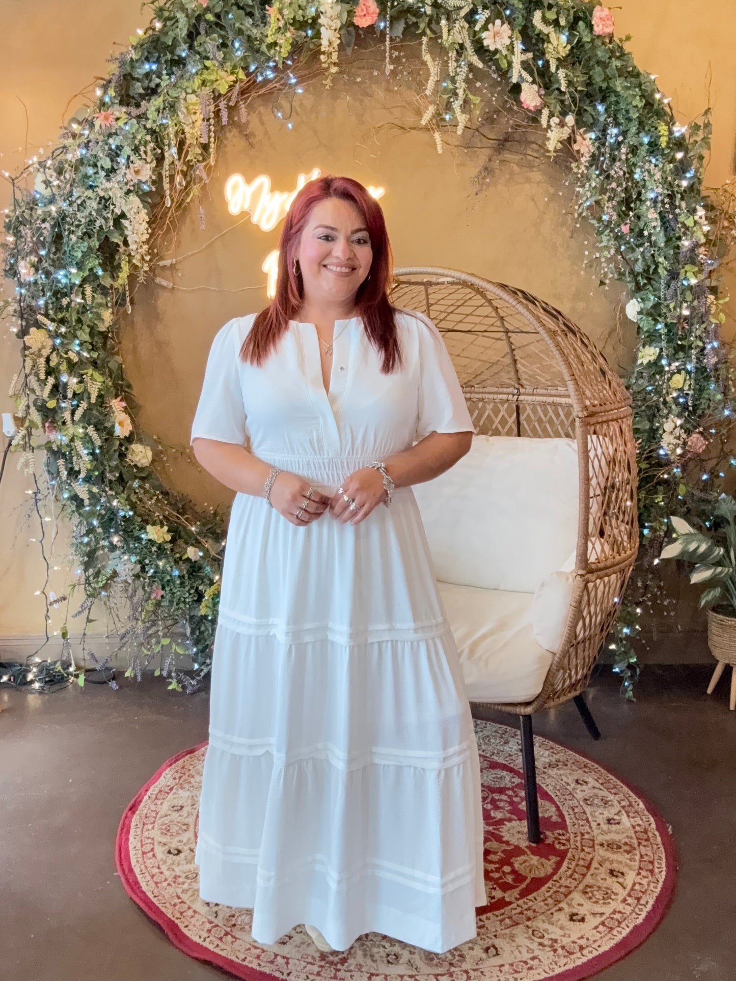 The Flowy Feeling Midi - White