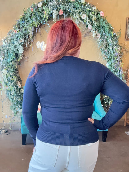 Soft Embrace Cardigan - Navy