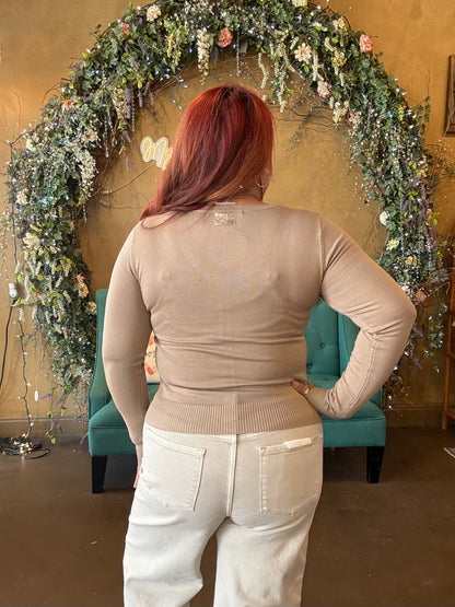 Soft Embrace Cardigan - Taupe