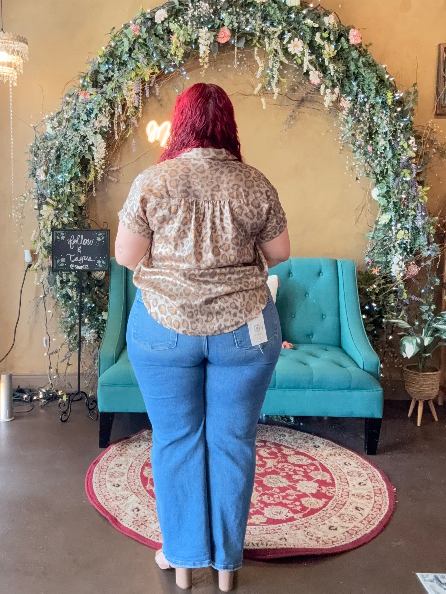 The Kinsley Tummy Control Wide Jeans - Medium
