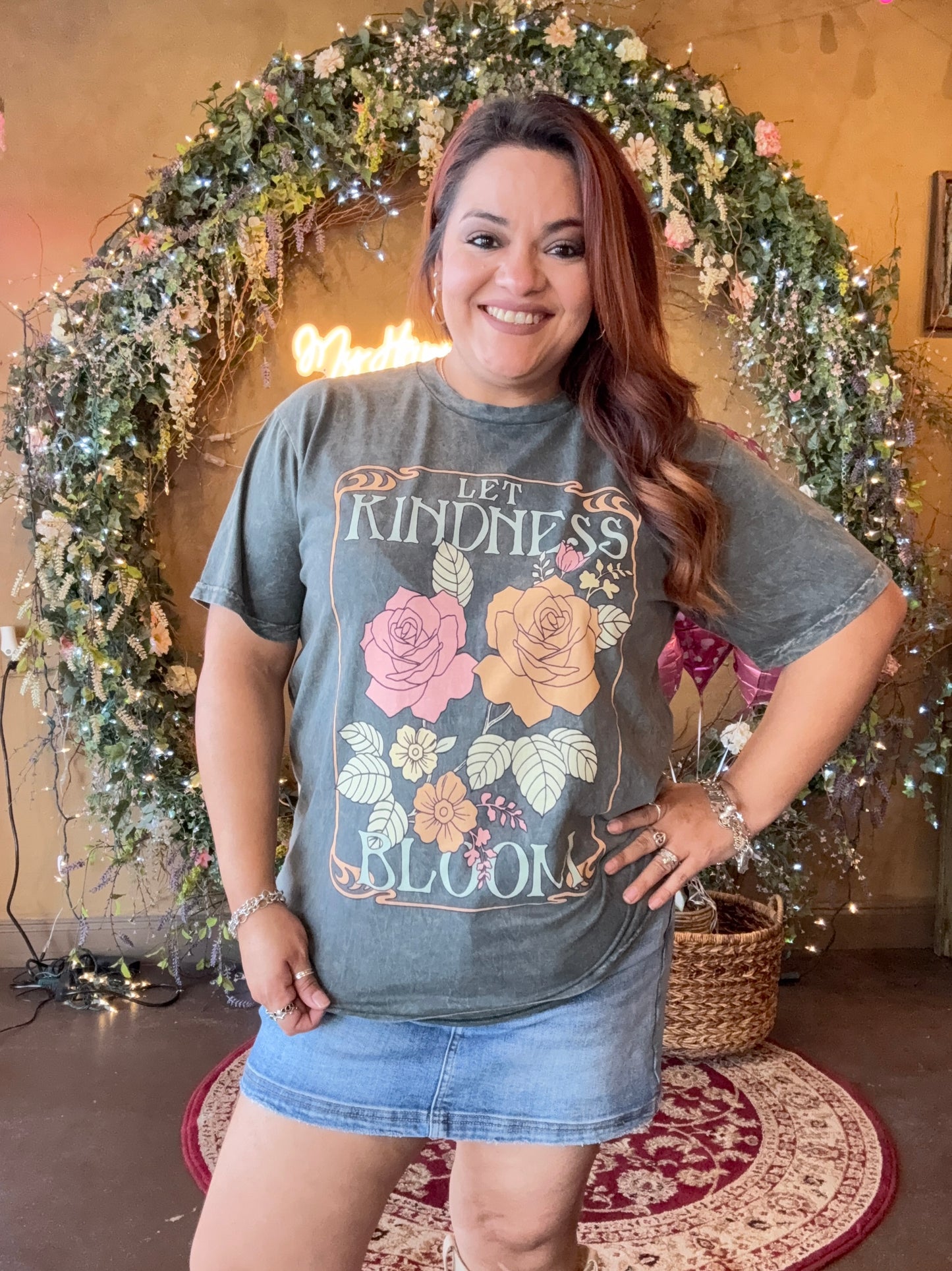 Let Kindness Bloom Graphic Top