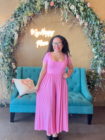 The Softwear Jumpsuit - Candy Pink