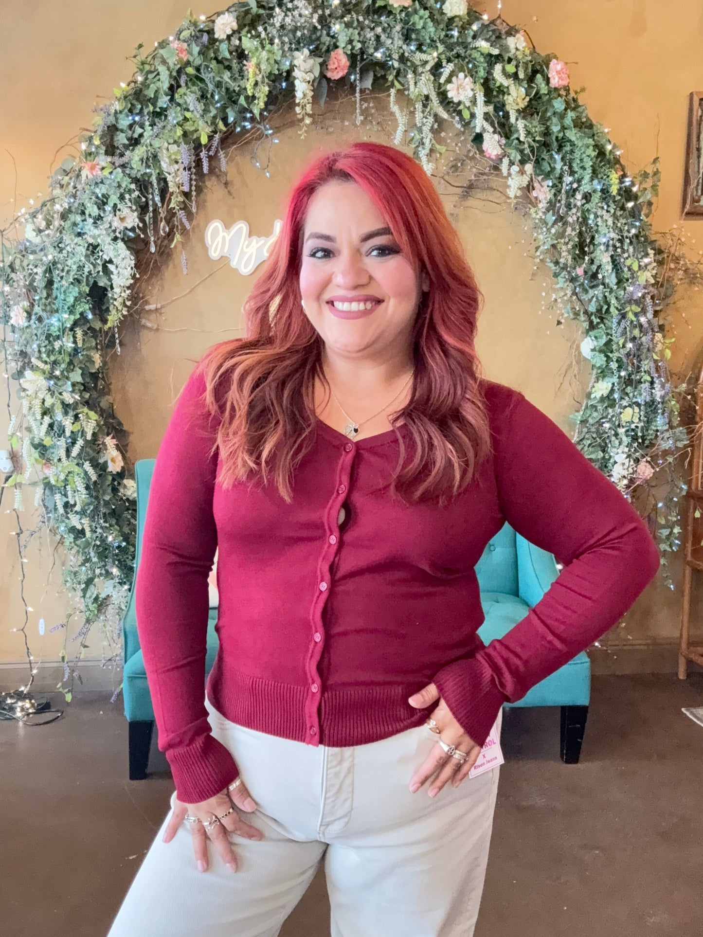 Soft Embrace Cardigan - Wine
