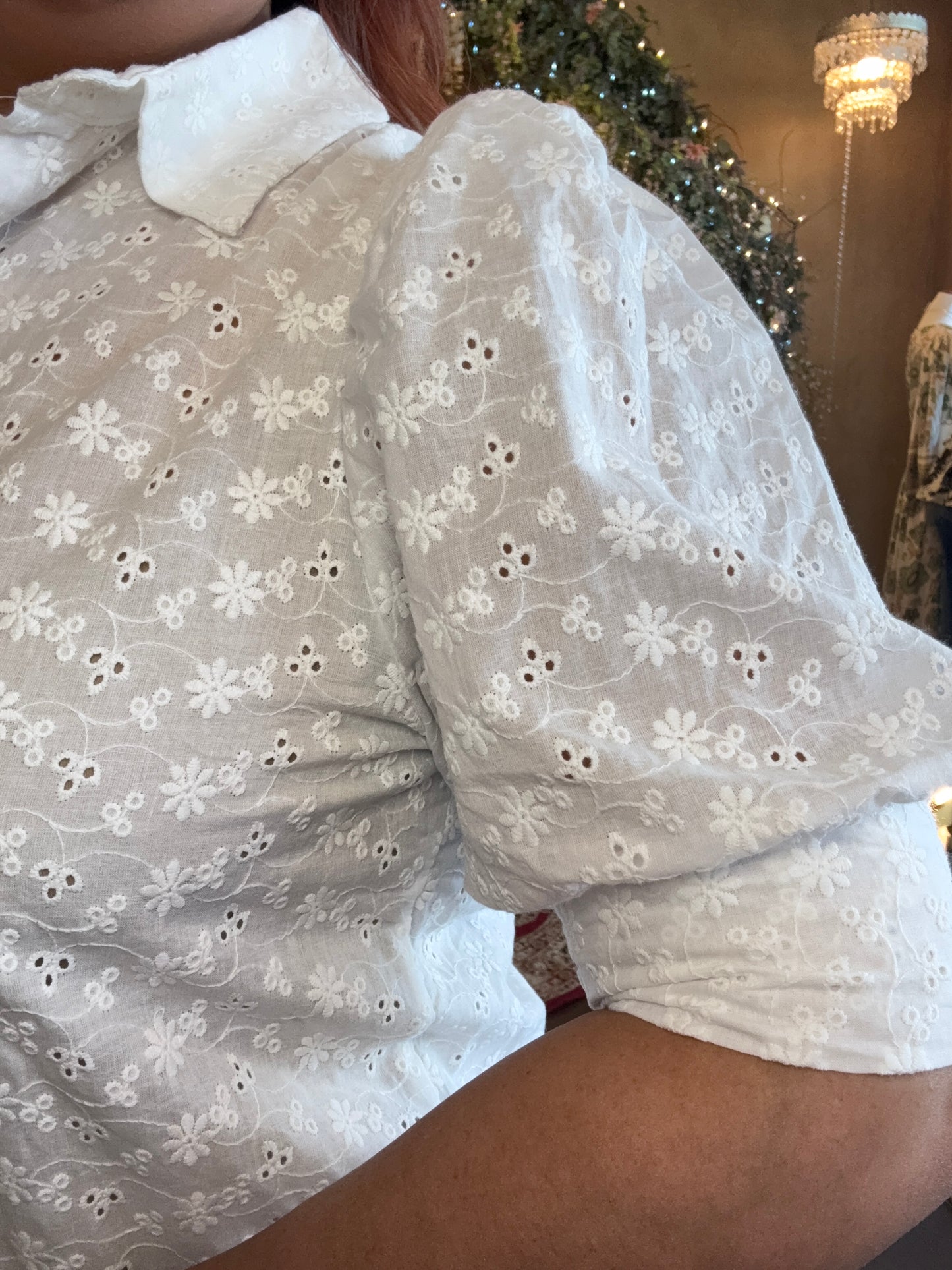 Eyelet Lace Blouse