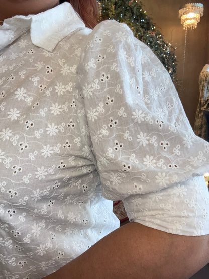 Eyelet Lace Blouse