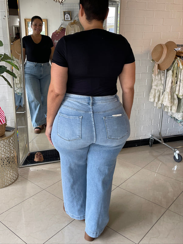 Brittney High Waisted Denim - Light Wash