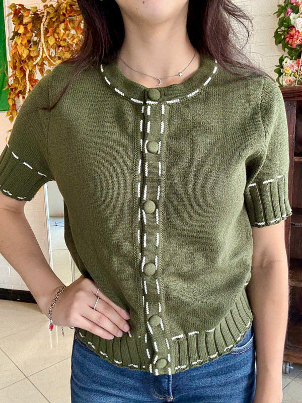 The Threaded Sweater Top