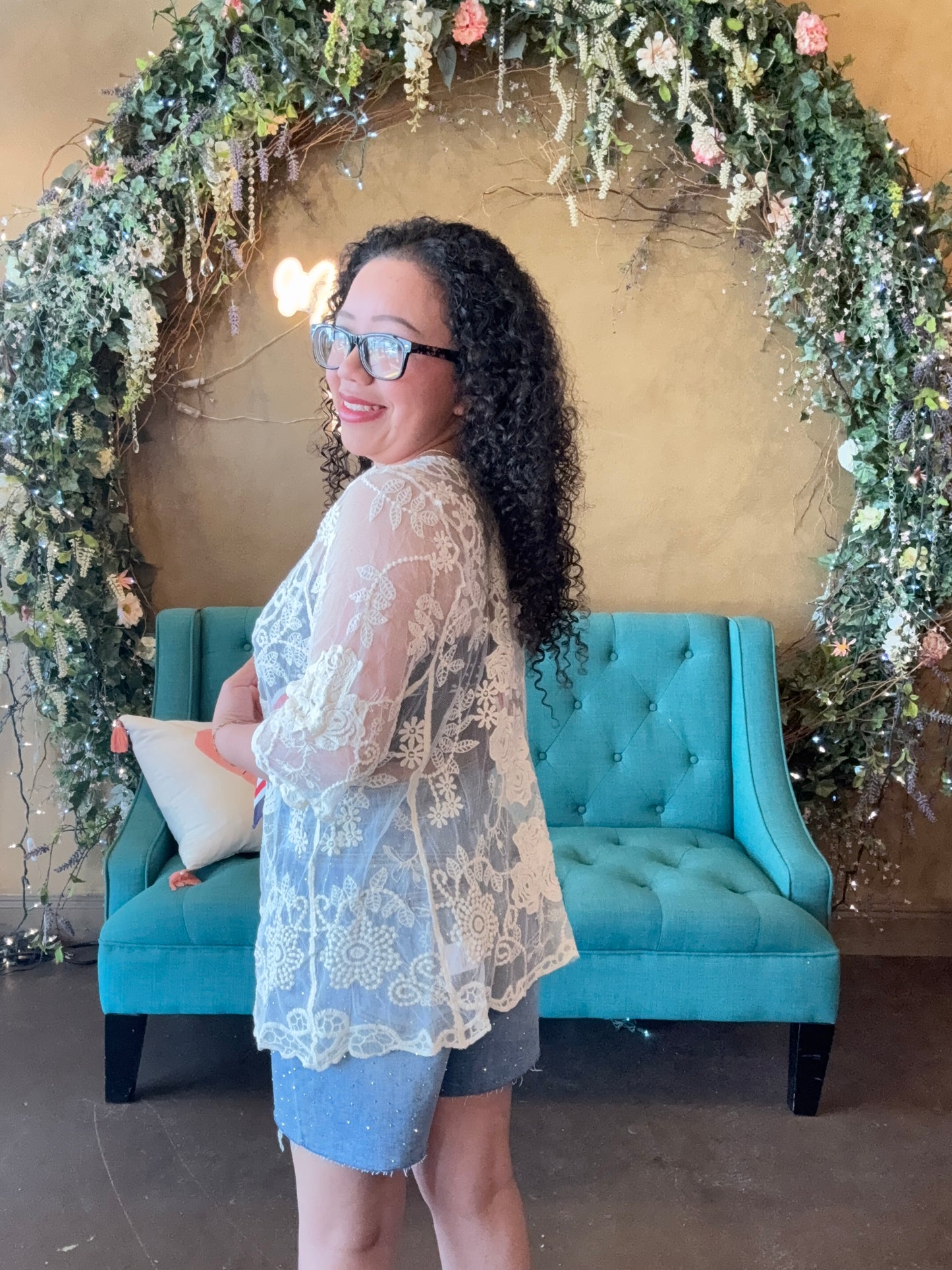 Vintage Rose Lace Cardigan