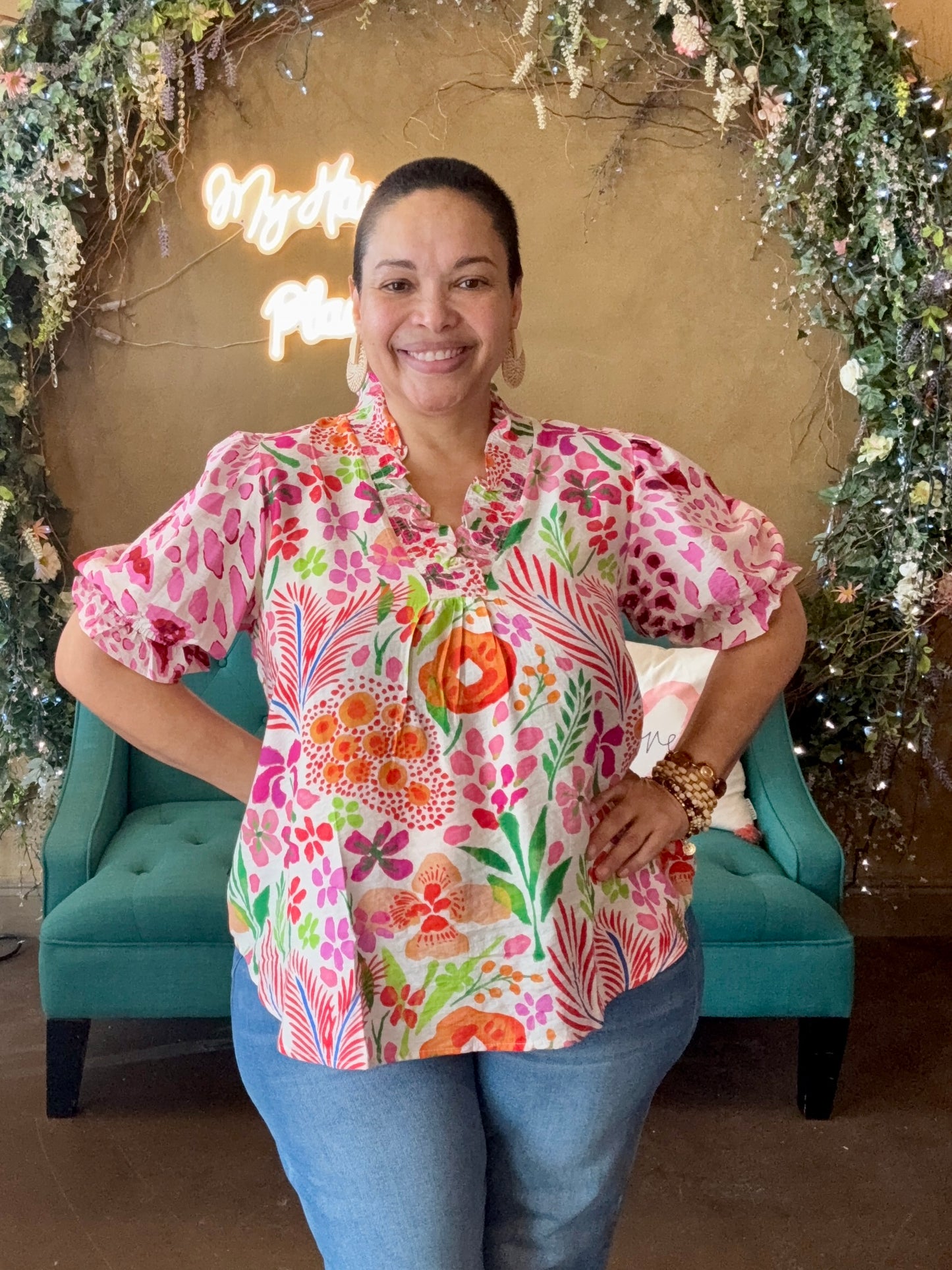 Beautifully Mixed Blouse