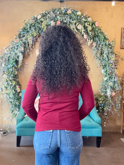 Soft Embrace Cardigan - Wine