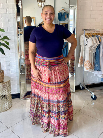 Boho Princess Maxi Skirt