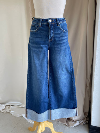 Ale Tummy Control Cuffed Jeans - Dark