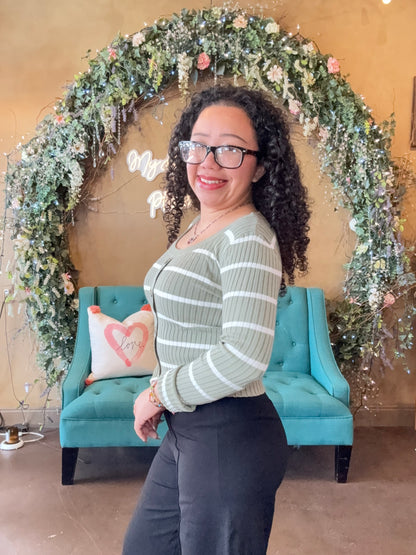 Snuggle Season Cardigan - Sage