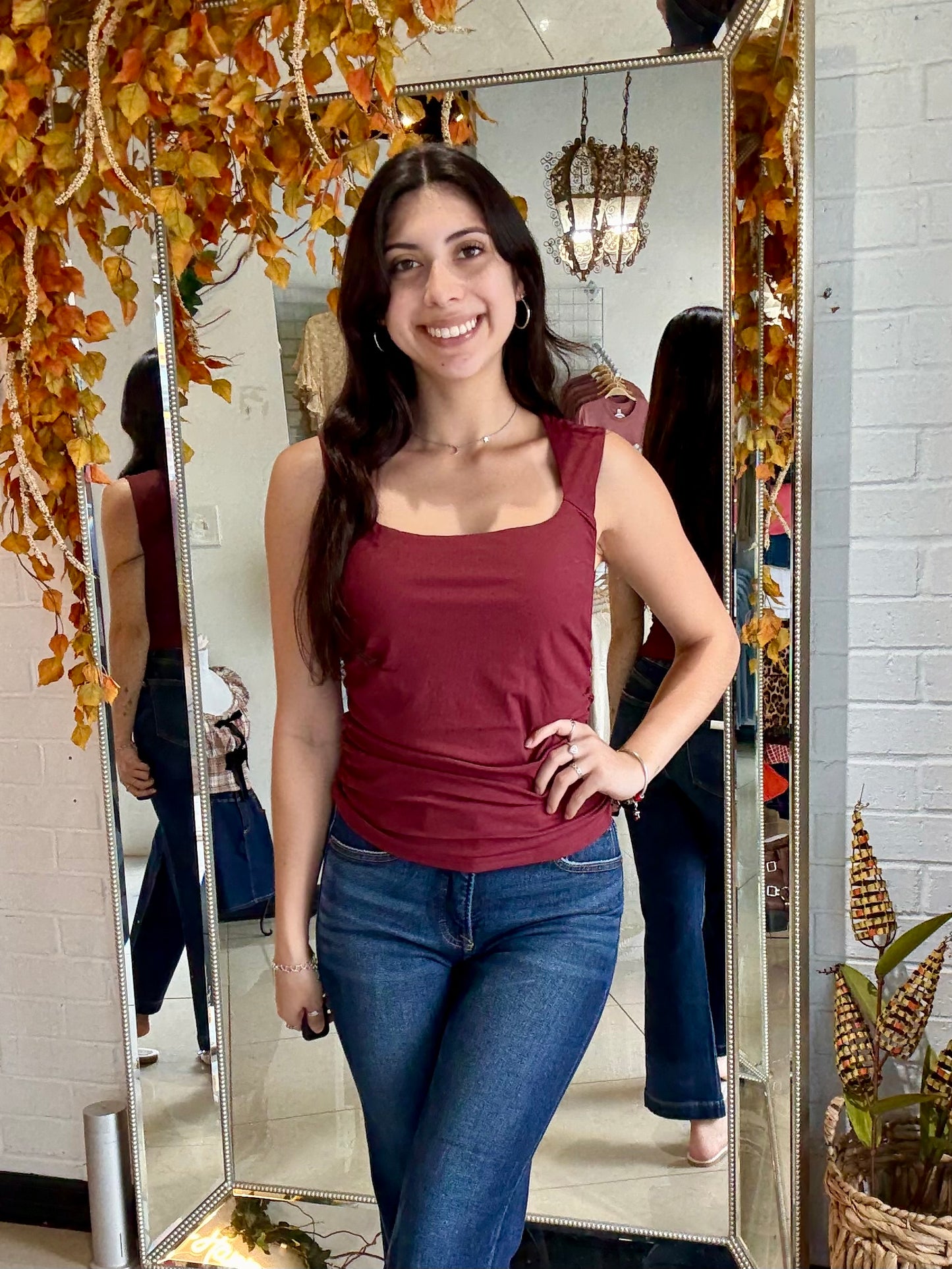 The Essential Top - Burgundy